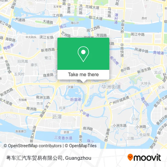 粤车汇汽车贸易有限公司 map