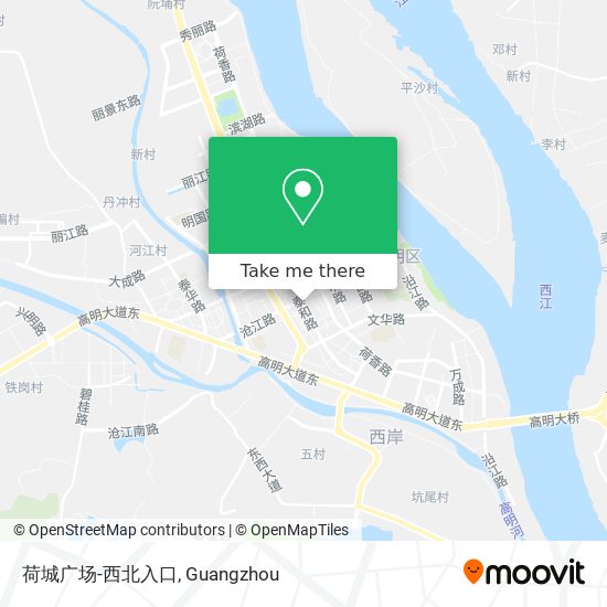 荷城广场-西北入口 map