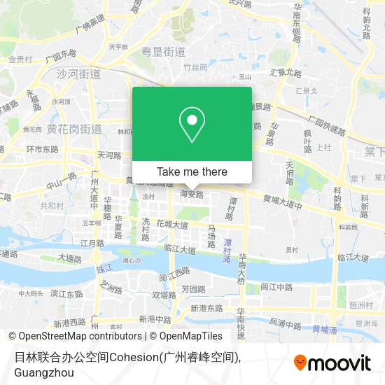 目林联合办公空间Cohesion(广州睿峰空间) map