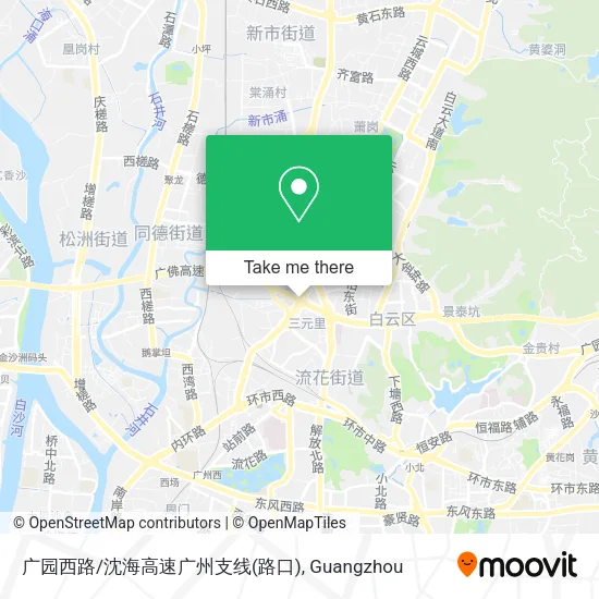 广园西路/沈海高速广州支线(路口) map