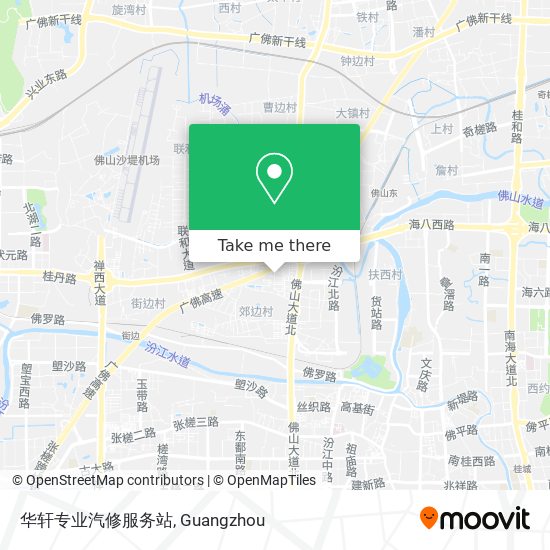 华轩专业汽修服务站 map