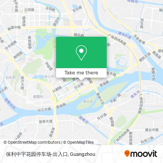 保利中宇花园停车场-出入口 map