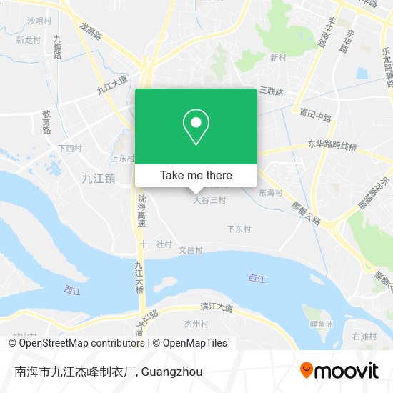南海市九江杰峰制衣厂 map