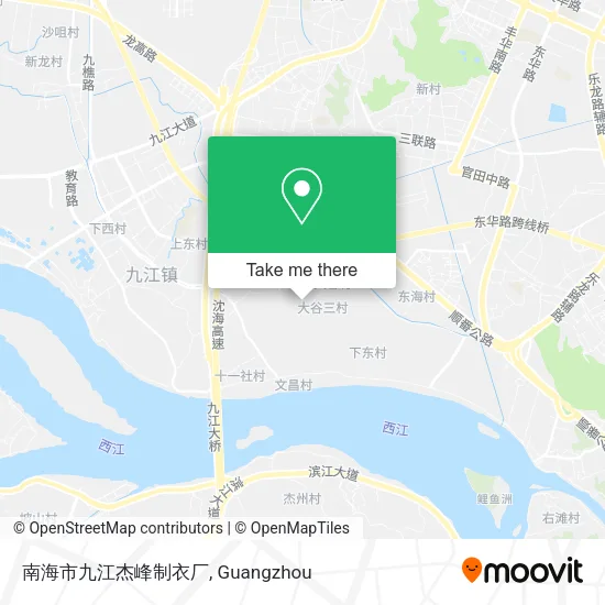 南海市九江杰峰制衣厂 map