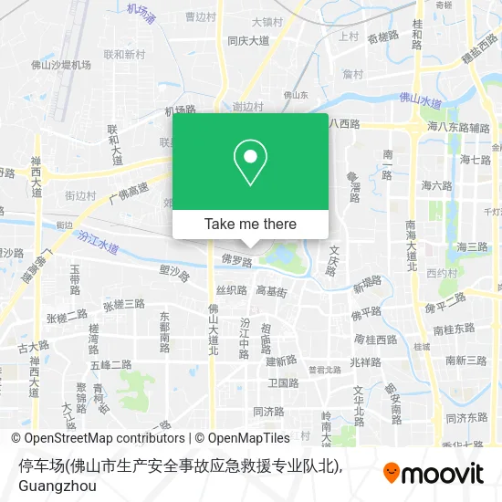 停车场(佛山市生产安全事故应急救援专业队北) map