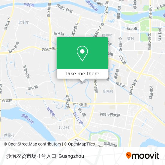 沙滘农贸市场-1号入口 map