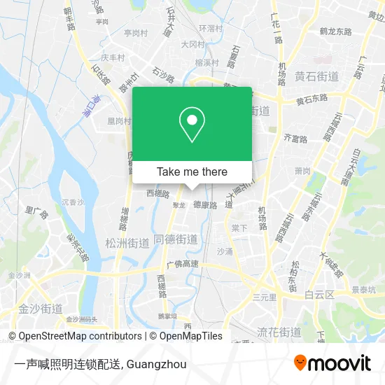 一声喊照明连锁配送 map