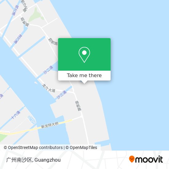 广州南沙区 map