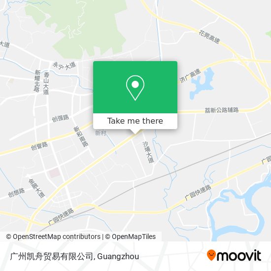 广州凯舟贸易有限公司 map