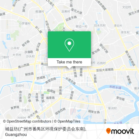 補益坊(广州市番禺区环境保护委员会东南) map