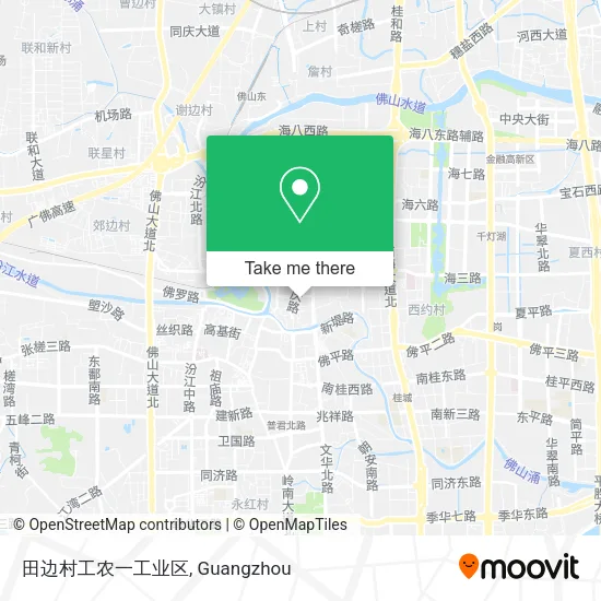 田边村工农一工业区 map