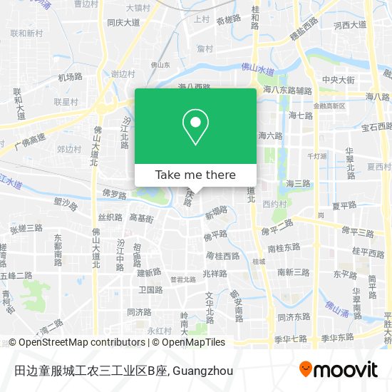 田边童服城工农三工业区B座 map