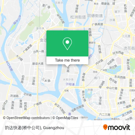 韵达快递(桥中公司) map