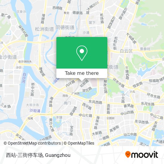 西站-三街停车场 map