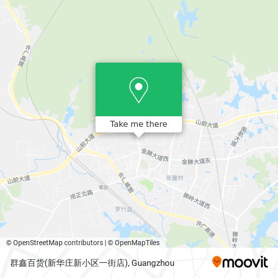 群鑫百货(新华庄新小区一街店) map