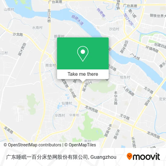 广东睡眠一百分床垫网股份有限公司 map