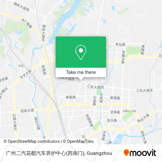 广州二汽花都汽车养护中心(西南门) map