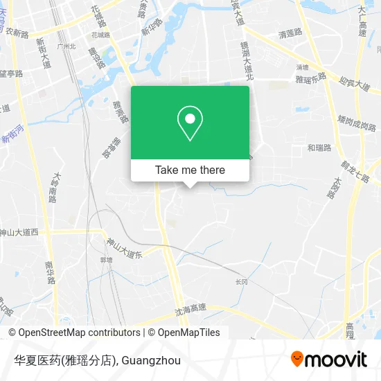 华夏医药(雅瑶分店) map