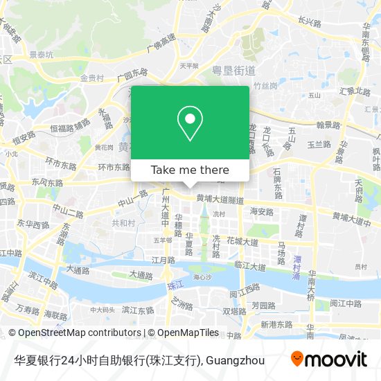 华夏银行24小时自助银行(珠江支行) map