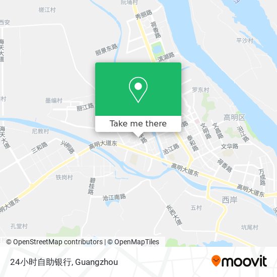 24小时自助银行 map
