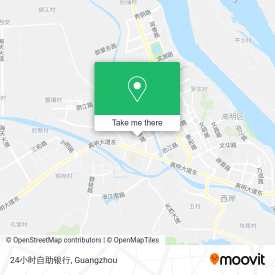 24小时自助银行 map