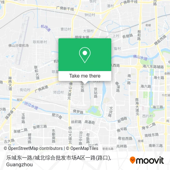 乐城东一路/城北综合批发市场A区一路(路口) map