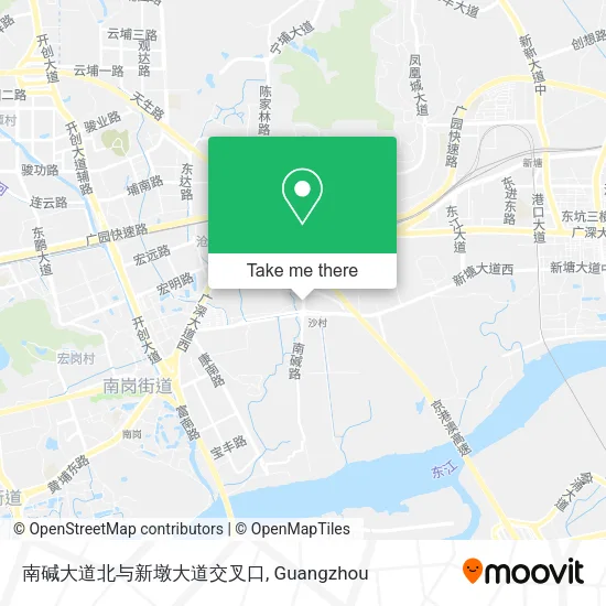 南碱大道北与新墩大道交叉口 map