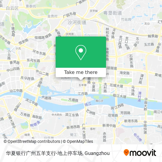 华夏银行广州五羊支行-地上停车场 map