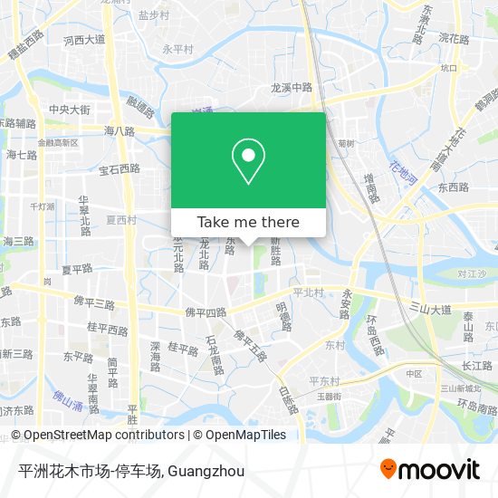 平洲花木市场-停车场 map