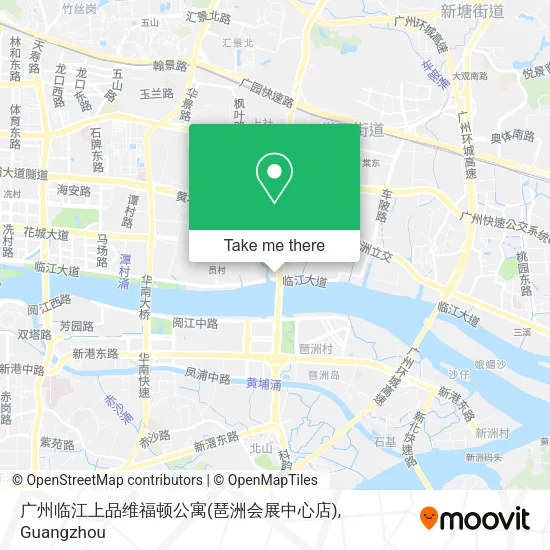 广州临江上品维福顿公寓(琶洲会展中心店) map