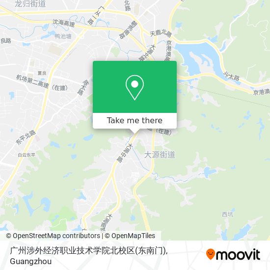 广州涉外经济职业技术学院北校区(东南门) map