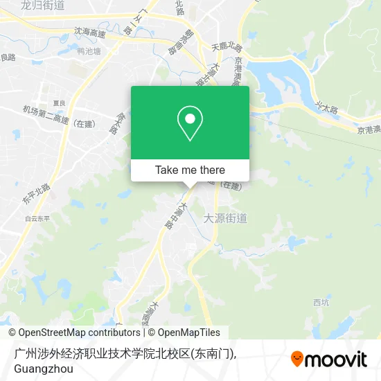 广州涉外经济职业技术学院北校区(东南门) map
