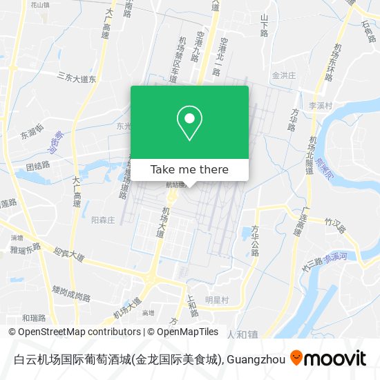 白云机场国际葡萄酒城(金龙国际美食城) map