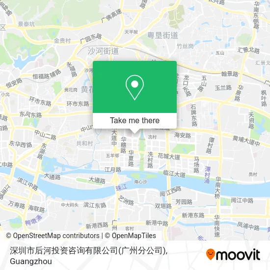 深圳市后河投资咨询有限公司(广州分公司) map