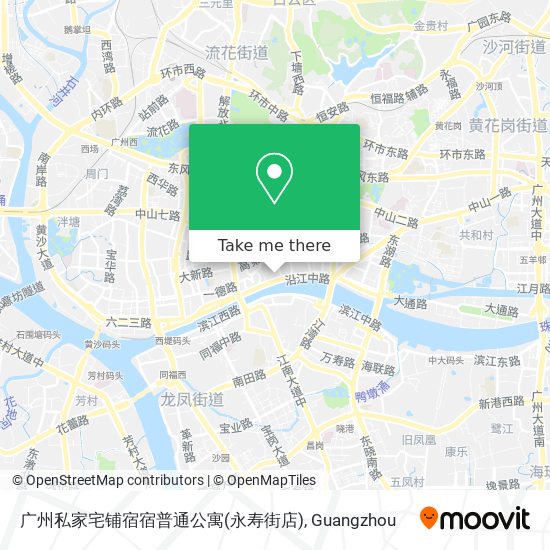 广州私家宅铺宿宿普通公寓(永寿街店) map