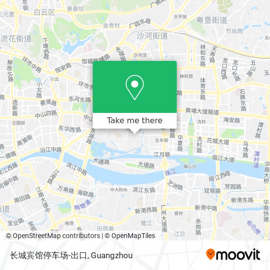 长城宾馆停车场-出口 map