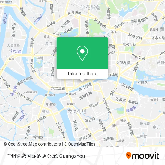 广州途恋国际酒店公寓 map