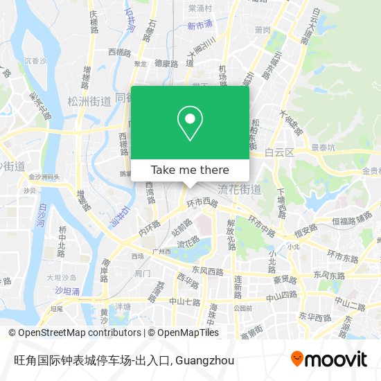 旺角国际钟表城停车场-出入口 map