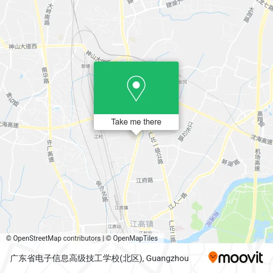 广东省电子信息高级技工学校(北区) map