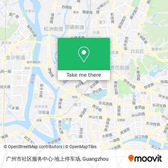 广州市社区服务中心-地上停车场 map