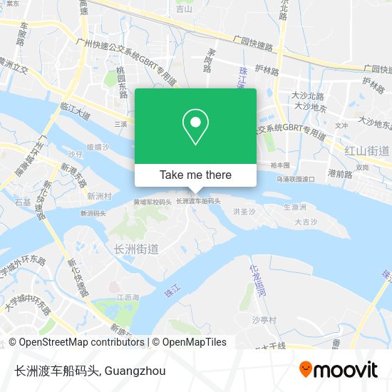 长洲渡车船码头 map