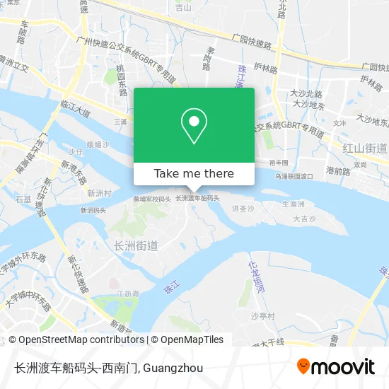 长洲渡车船码头-西南门 map