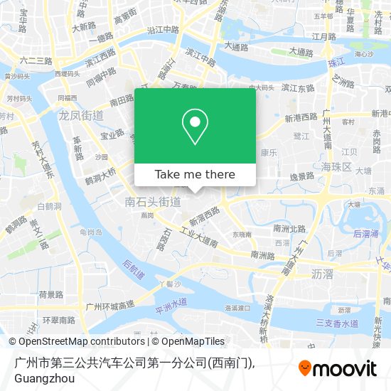 广州市第三公共汽车公司第一分公司(西南门) map