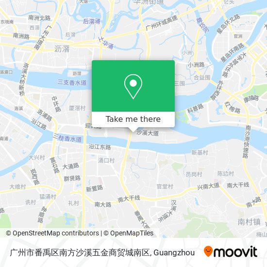 广州市番禹区南方沙溪五金商贸城南区 map