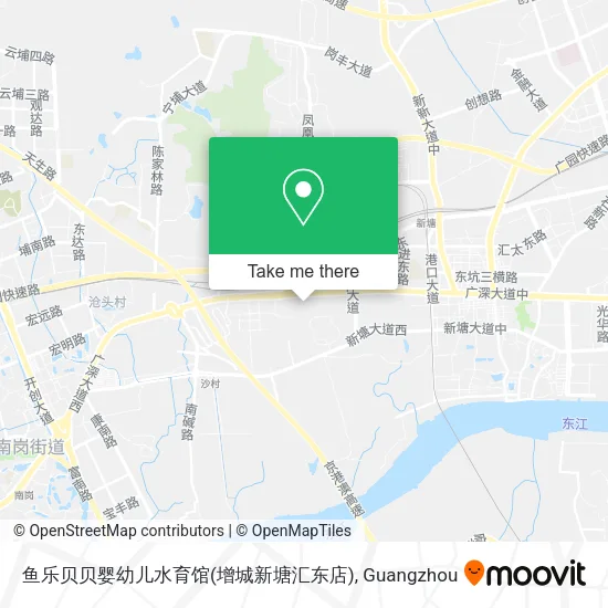 鱼乐贝贝婴幼儿水育馆(增城新塘汇东店) map