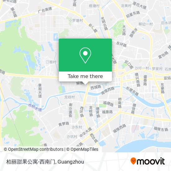 柏丽甜果公寓-西南门 map