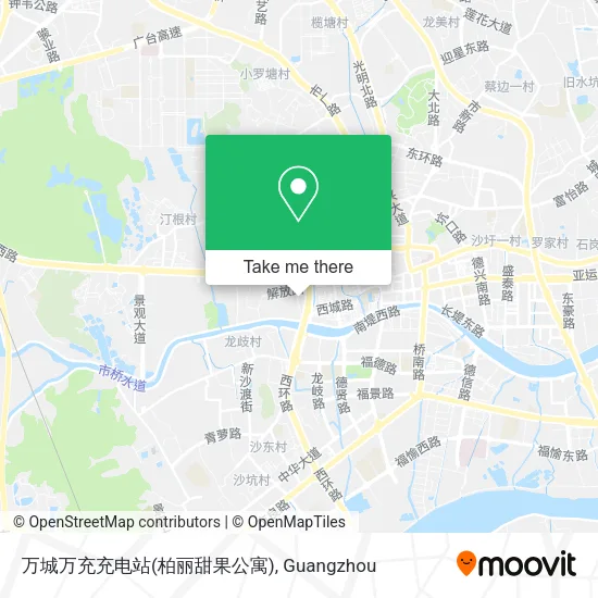 万城万充充电站(柏丽甜果公寓) map