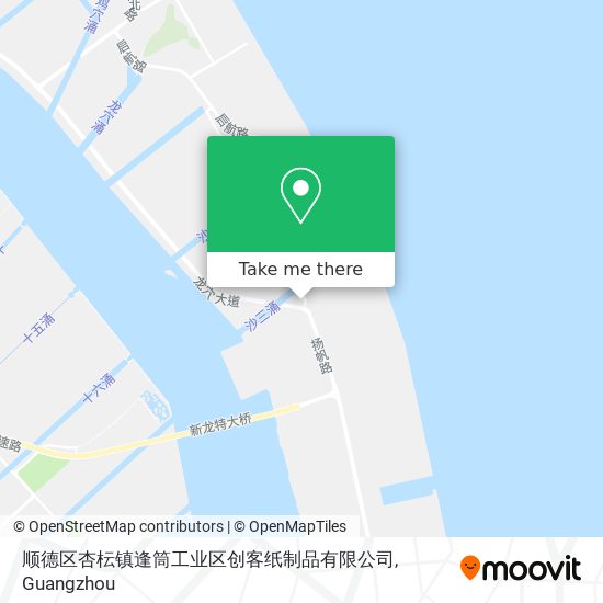顺德区杏枟镇逢筒工业区创客纸制品有限公司 map