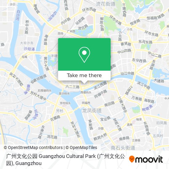 广州文化公园 Guangzhou Cultural Park map