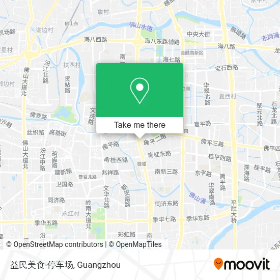 益民美食-停车场 map